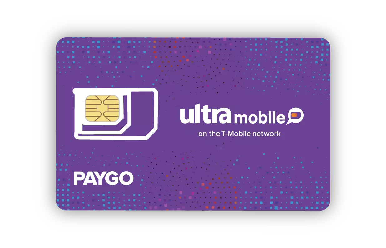 Ultra Mobile PayGo SIM Card