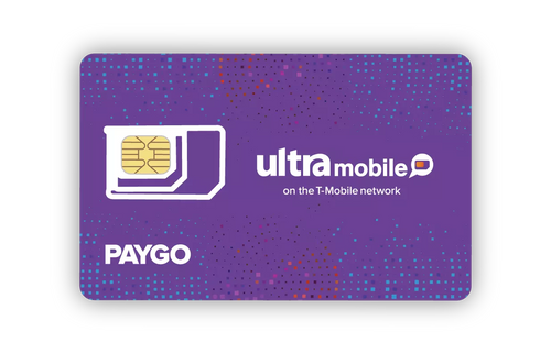 Ultra Mobile PayGo SIM Card